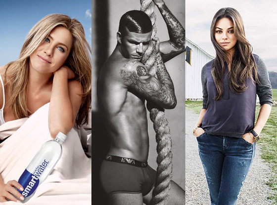 Jennifer Aniston, David Beckham, Mila Kunis Jennifer Aniston, David Beckham, Mila Kunis